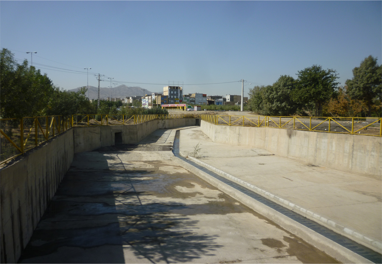 the collection and disposal of surface water in Mashhad, Eghbalesharghi Ravine